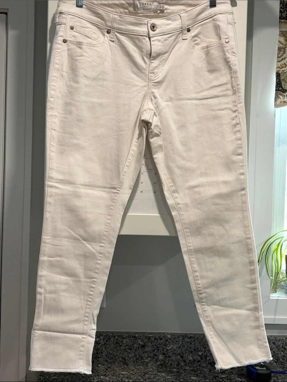 White Women's Jeans - Classic Fit - Picture 3 of 14